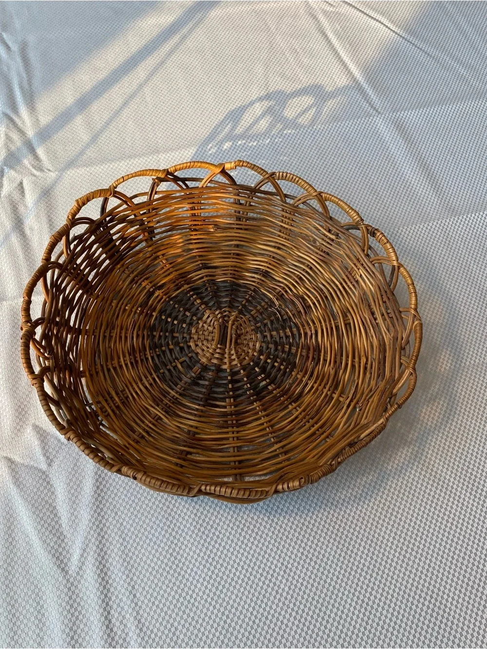 Woven Rattan Decorative Basket - Brown
